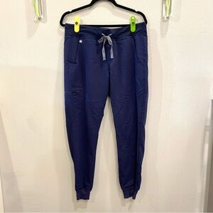 FIGS | Zamora High Waisted Jogger Scrub Bottoms in Navy